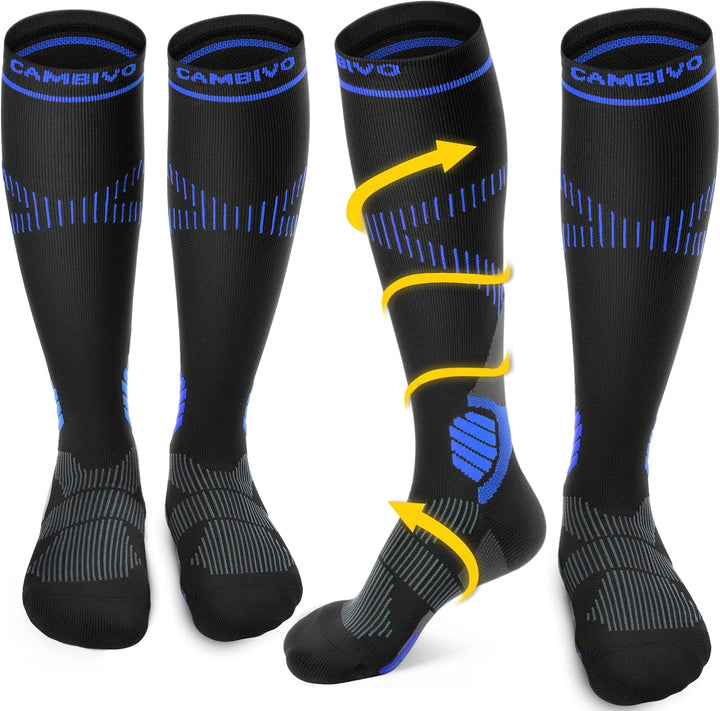 CAMBIVO Compression Socks Knee - High Support Stockings for Running（CA） - Cambivo