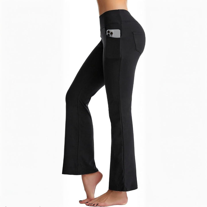 CAMBIVO High Waist Flare Yoga Pant with 4 Pockets for Women - Cambivo