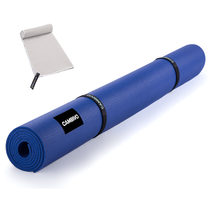 CAMBIVO Large Workout Mat (6' x 4' x 7mm), Non - Slip Extra Thick Yoga Mat (CA) - Cambivo