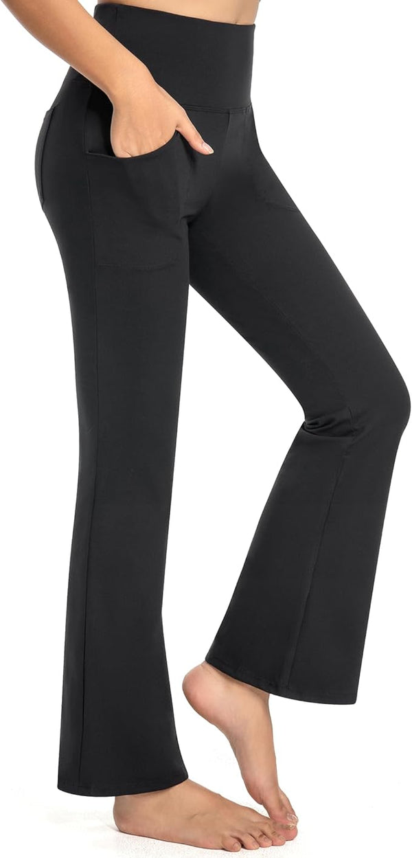 GymCope Flare Leggings for Women with 4 Pockets - Cambivo