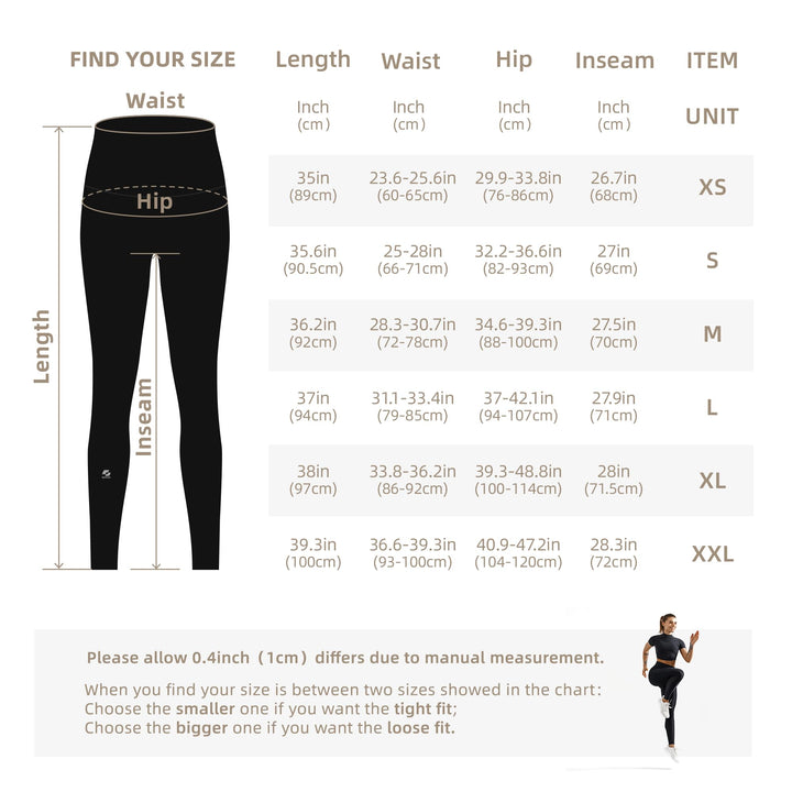 GymCope Leggings for Women with Tummy Control right size