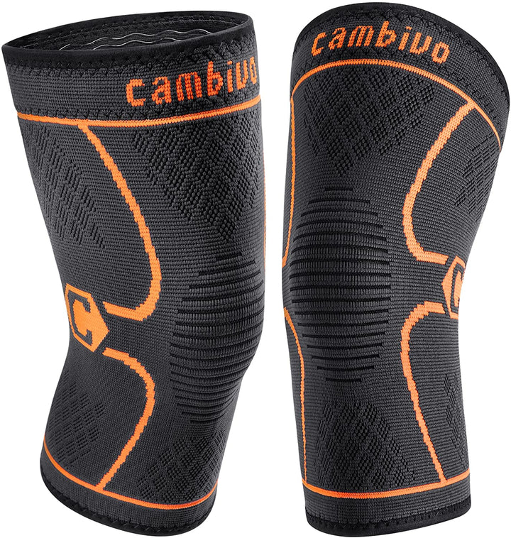 Orange Knee Compression Sleeve