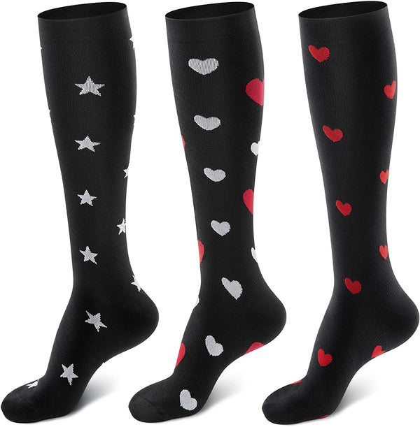 Cambivo Colorful Compression Socks for Women & Men