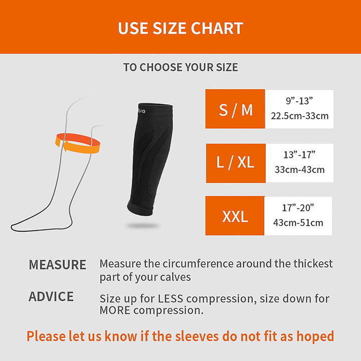 Calf Compression Sleeves - Footless Compression Socks for Women, Men.  Treatment for Lower Legs, Shin Splint, Varicose Vein & Pain Relief. Great  Support Brace for Running, Maternity, Travel White L-XL in Saudi
