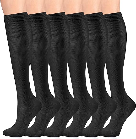 CAMBIVO compression socks for men and women available in 6 pairs