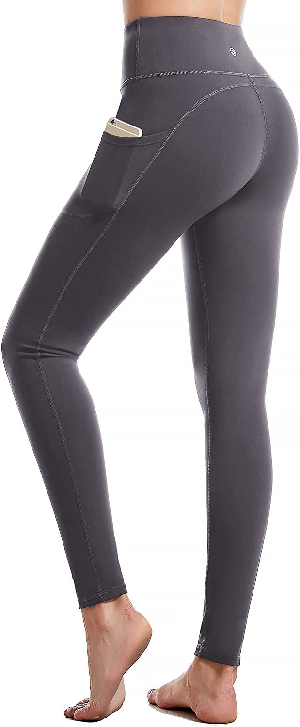 IUGA High Waisted Leggings for Women Workout Leggings with Inner Pocket  Yoga Pants for Women Gray