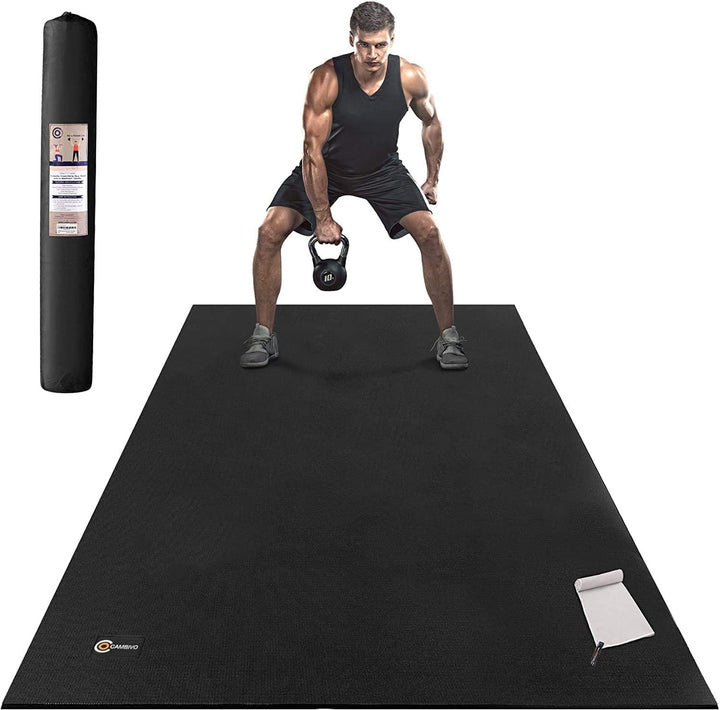 Gxmmat Non-slip Exercise Mat, 6’ x 4‘ x 7mm Thick Workout Mat for Home Gym