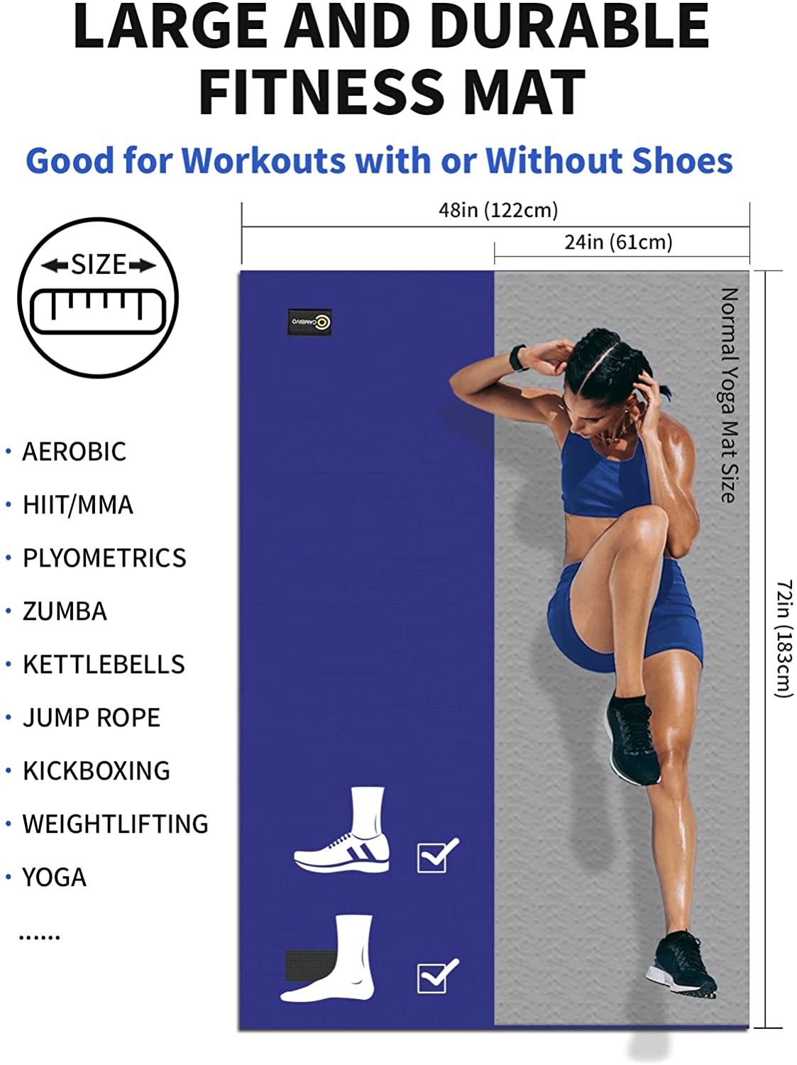 Workout mat for discount shoes